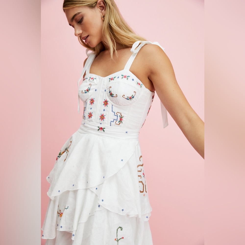 Free People Fillyboo Cross Stitch Dress - Picture 9 of 10